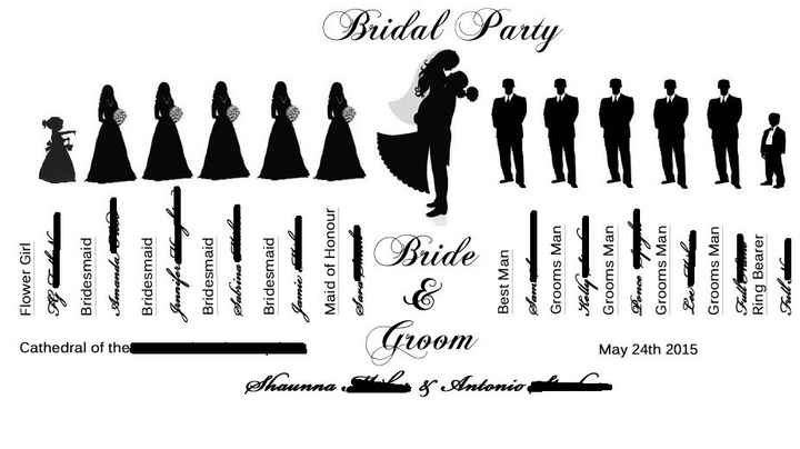 Wedding Party silhouette Ideas -Book or fan?