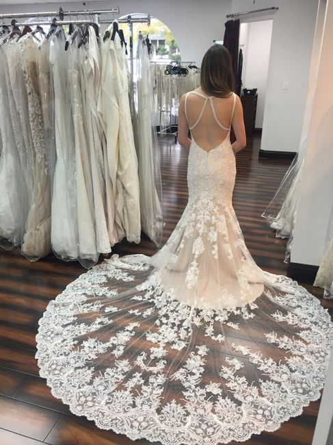 Pink wedding dress
