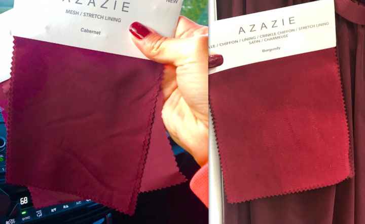 Show me your azazie burgundy bridesmaid dresses! - 1