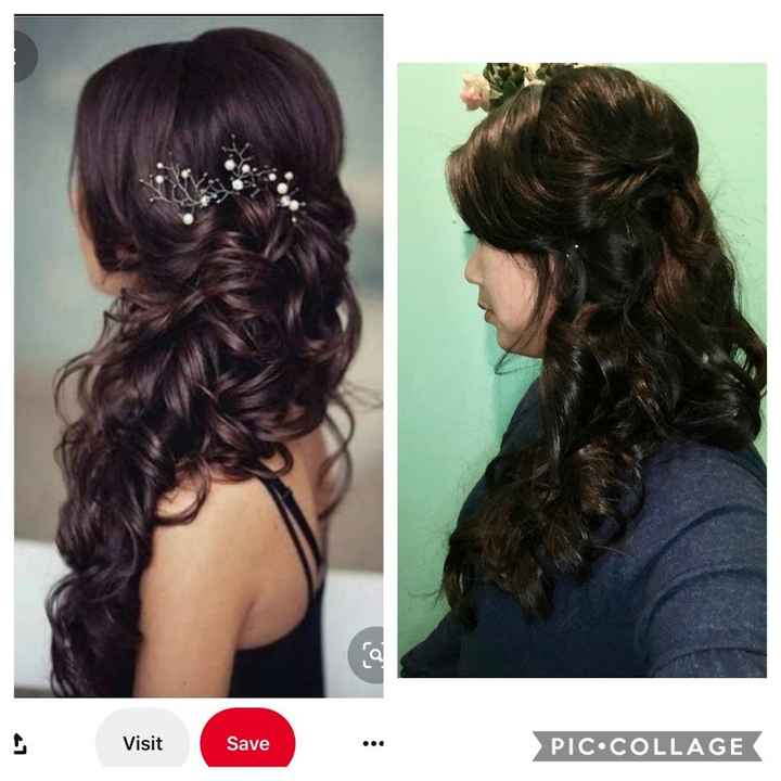 Did your wedding hair match exactly like your inspiration photo? - 1