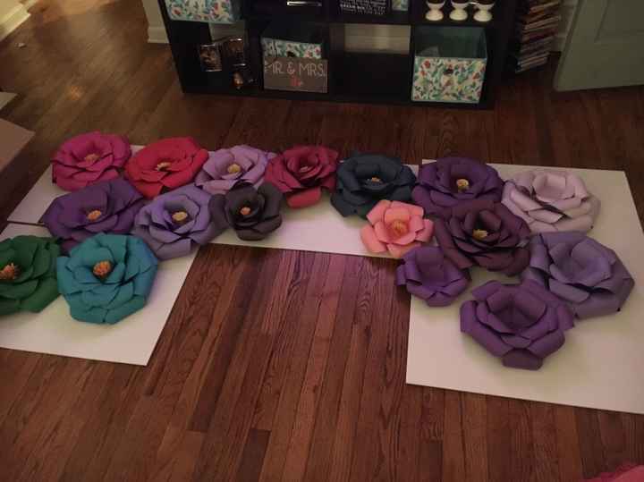 Flower/tulle backdrop Help!