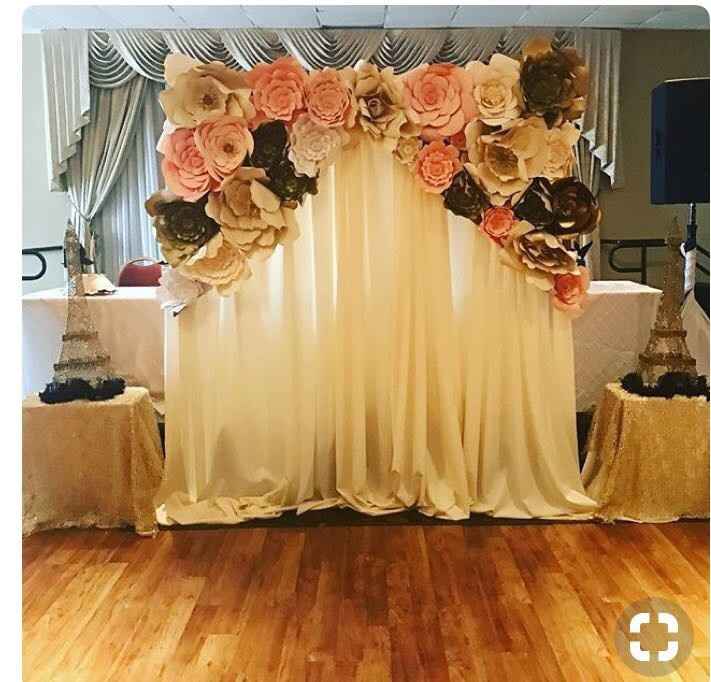 Flower/tulle backdrop Help!