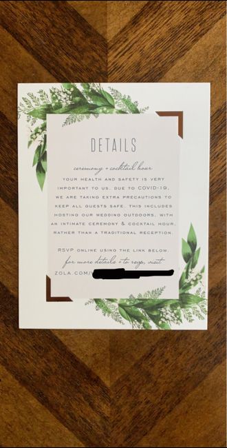 Corona Bride Micro-wedding Invitations 2