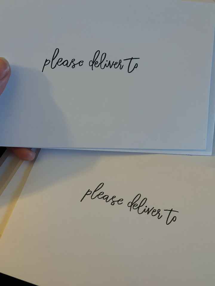 Hand-addressing Save the Date Envelopes - 1