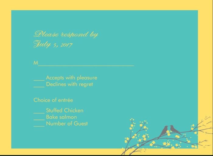 Show me your RSVP cards!
