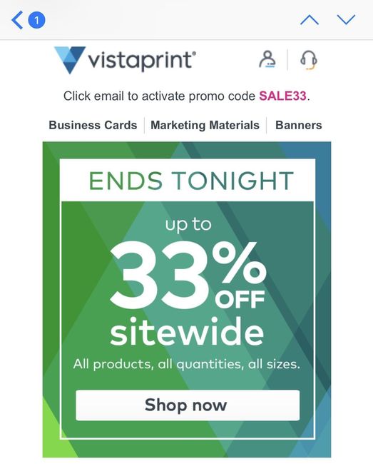 "PSA: Vistaprint and Bath and Bodyworks sale info!"