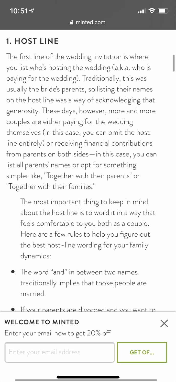 Father offended at Wedding Invitation wording - 1