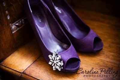 DIY~I strassed my own wedding shoes using genuine swarovski crystals and saved a TON of money!