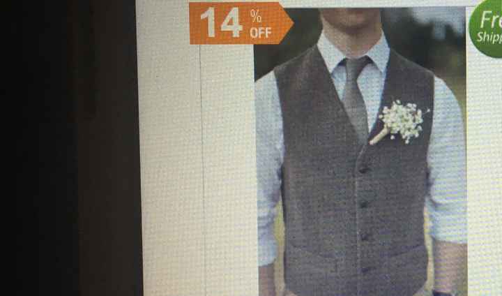 Long Bridesmaid Dresses and Groom and Groomsmen in suspenders and/or vest