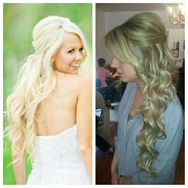 Please show me your half up/half down hairstyles!