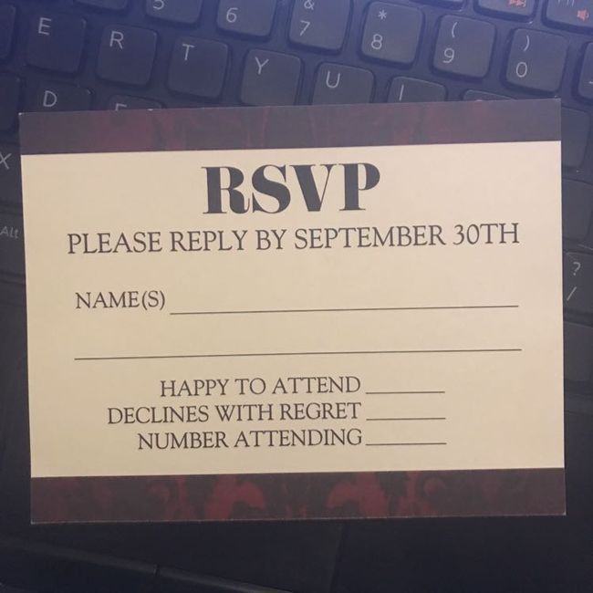 How to diy rsvp Cards 1