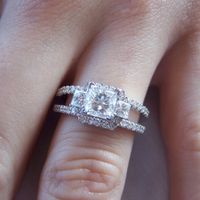 We haven't seen any BLING in a while!  Show off your rings!