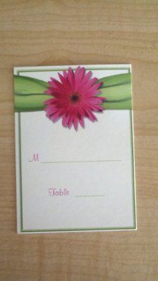 Reception Place Card Help