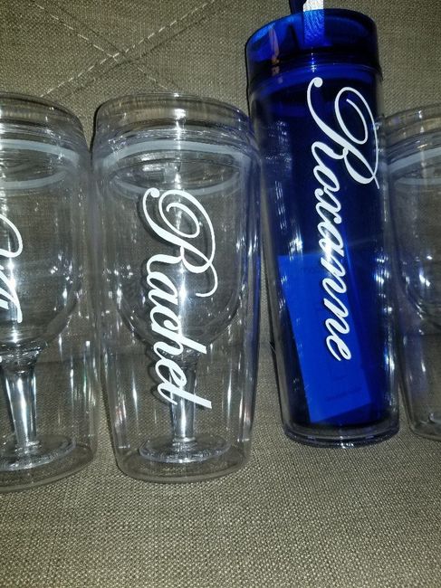 Bridemaid and Jr. Bridesmaid cups