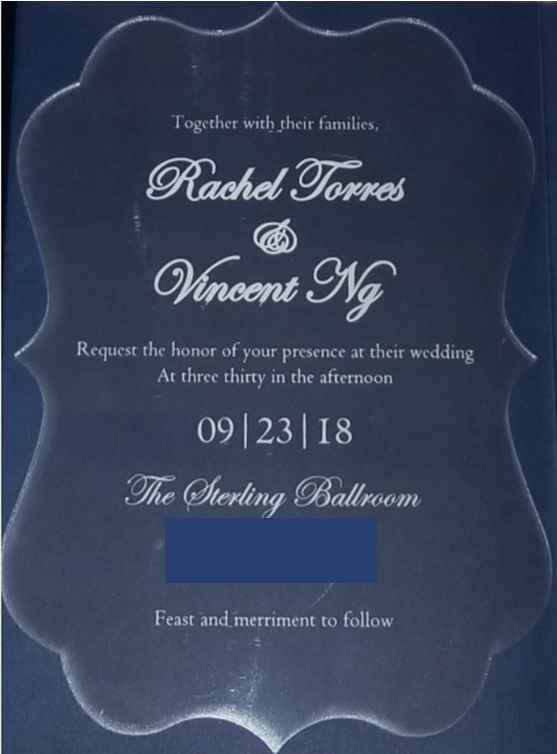 crappy cell phone pic of my invite