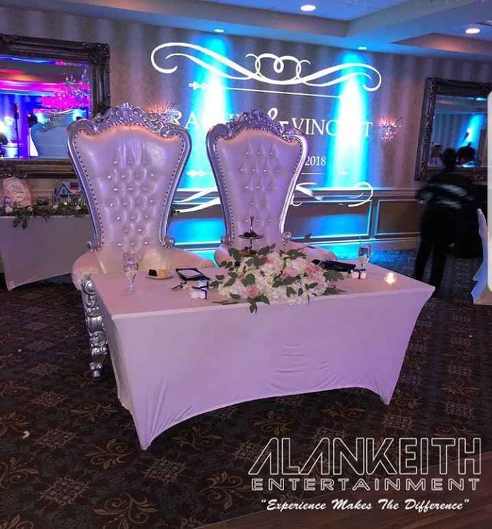 a pic of our sweetheart table stolen from our DJ's instagram