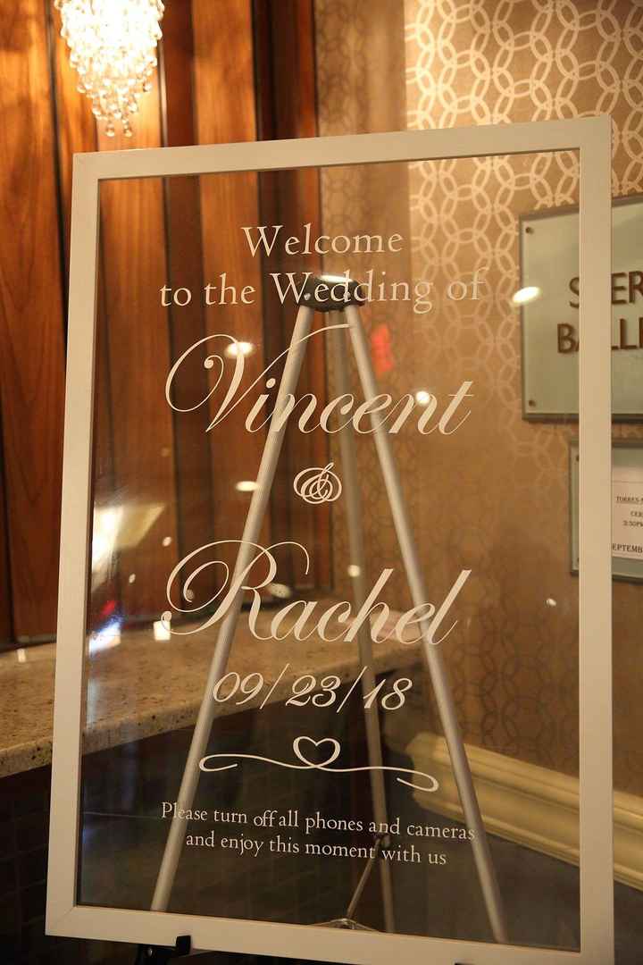 Our DIY welcome sign!!