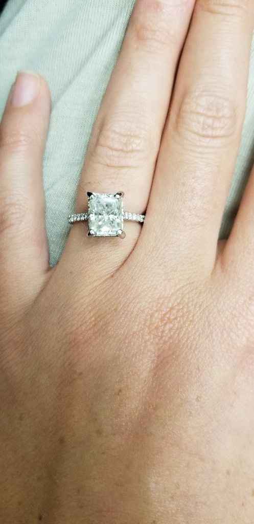 Wedding band advice , elongated Radiant Cut - 1