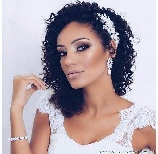Bridal Style - Naturally Curly Hair