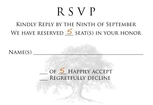 RSVP seats