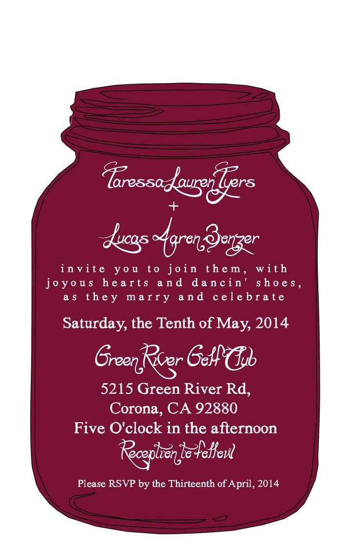 Wedding invitation advice ::PIC INCLUDED:: update :)