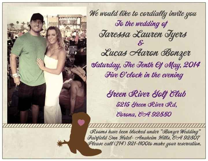 Wedding invitation advice ::PIC INCLUDED:: update :)