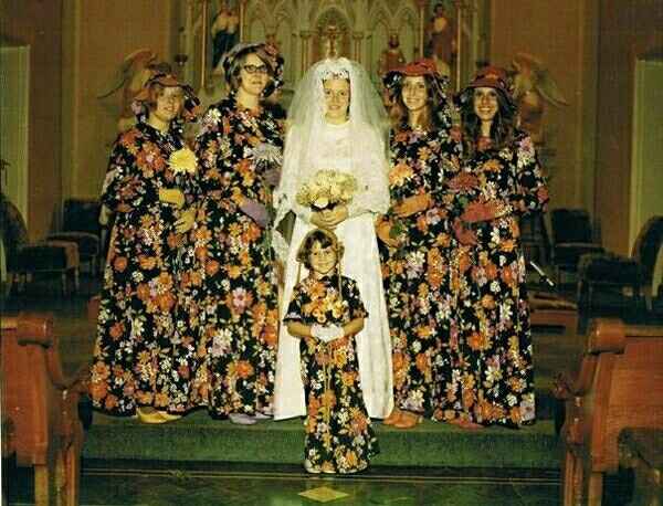 Patterns on Brides Maid Dresses