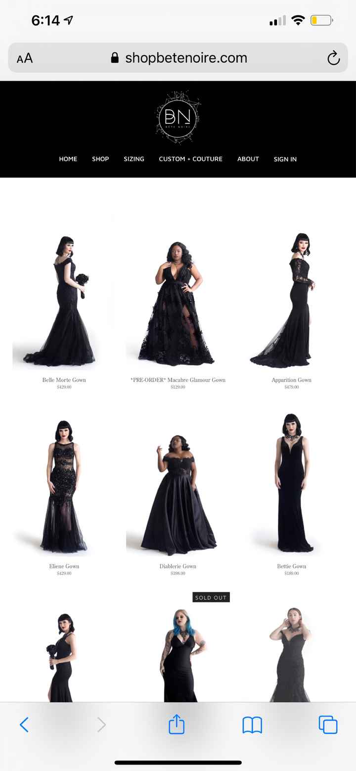Help finding a black wedding dress - 1