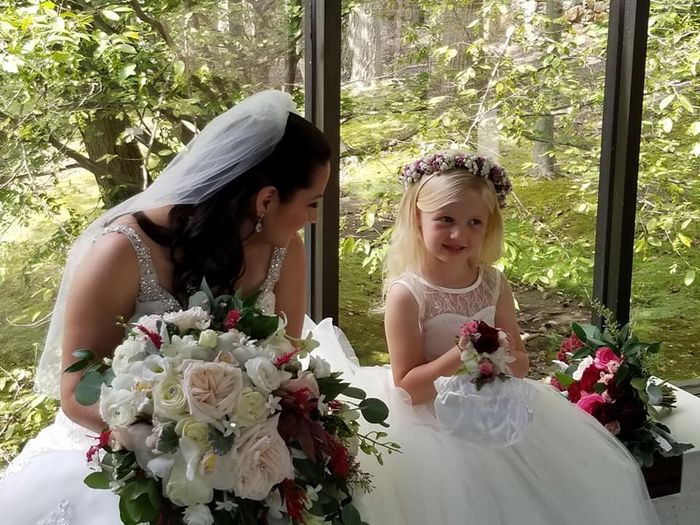 Bride and Flower girl