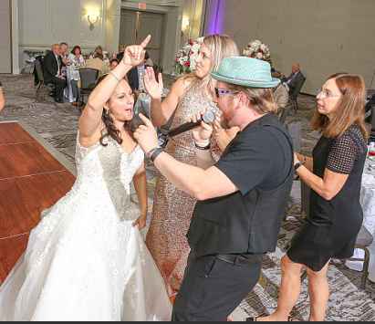 Bill's Toupee and bride