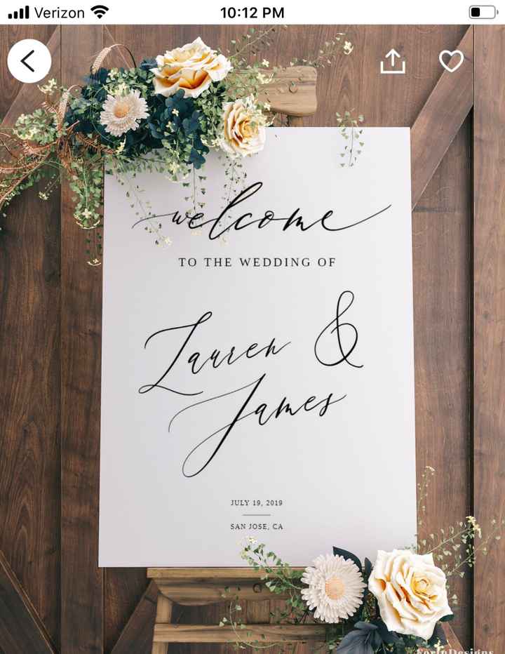 iso Wedding Signs - 1