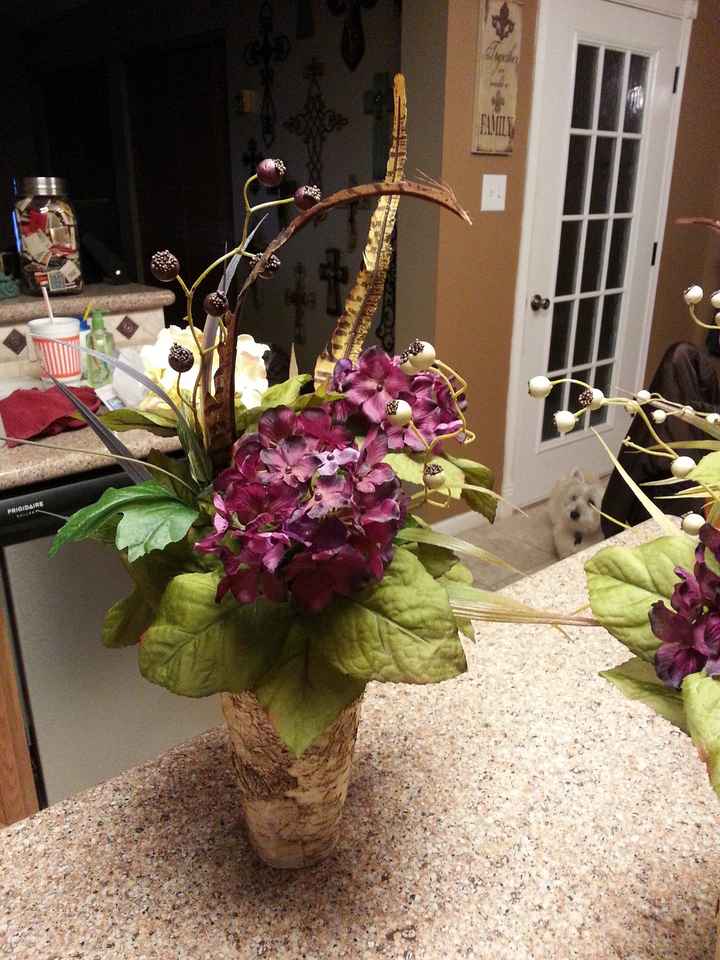 DIY birch centerpieces!
