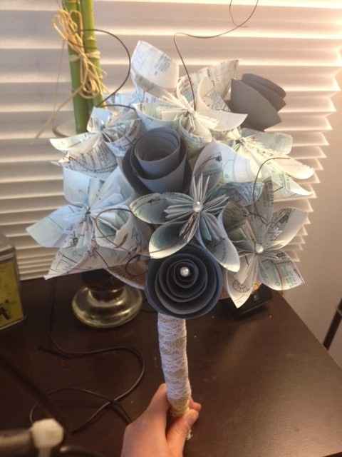 Is anyone using a paper flower bouquet?