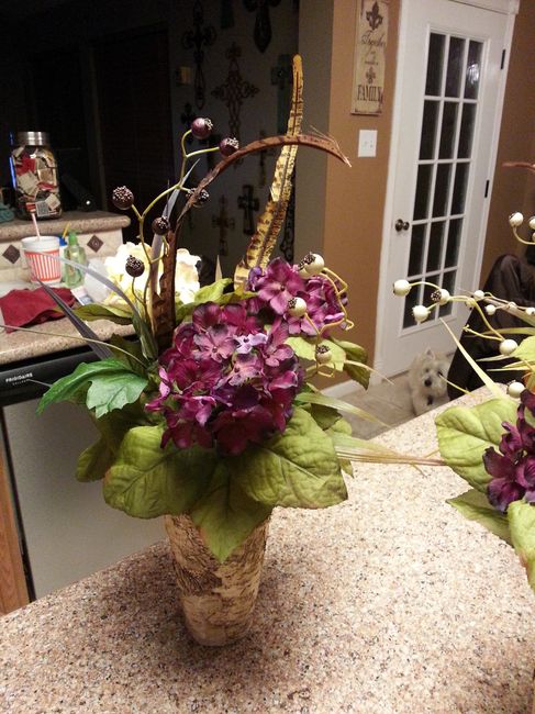 DIY birch centerpieces!