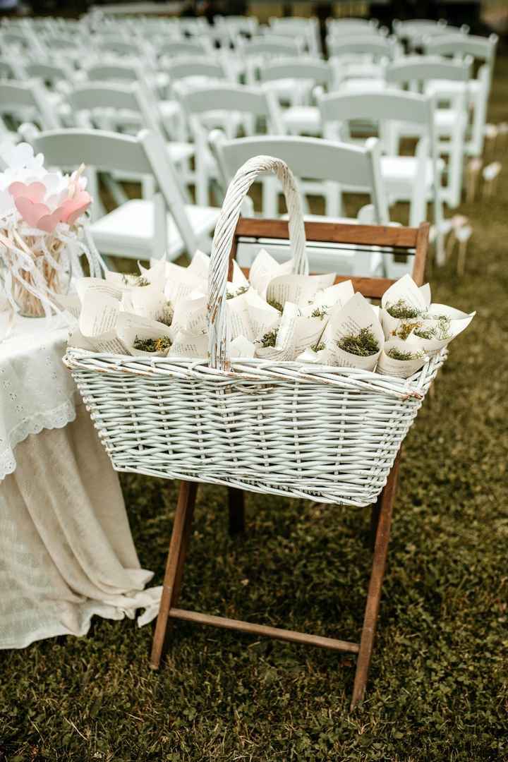 DIY confetti cones made from book pages