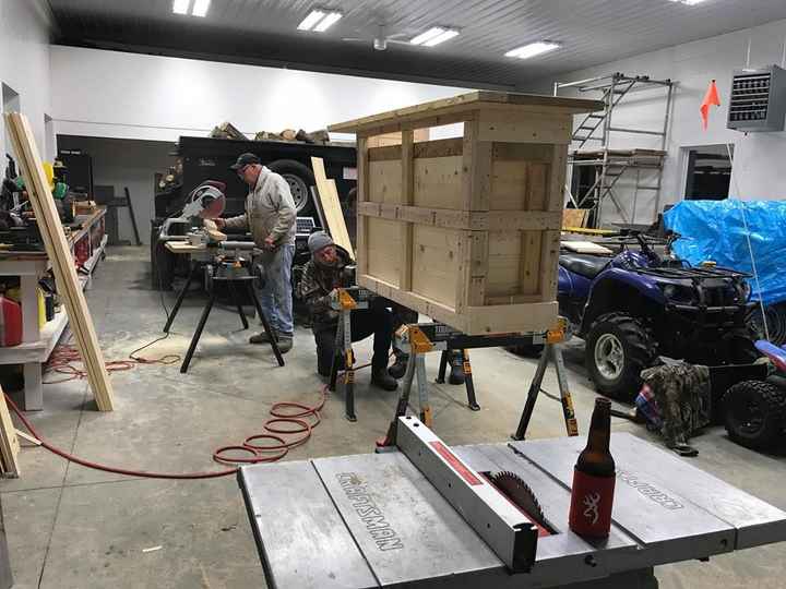 Building DIY rustic bar