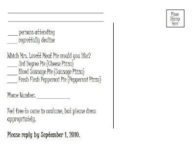 RSVP Card wording - Any suggestions are much appreciated..