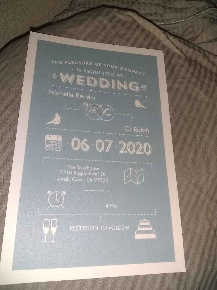 Invitations ordered, show me yours! - 1