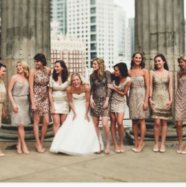 Bridesmaids dresses and colors
