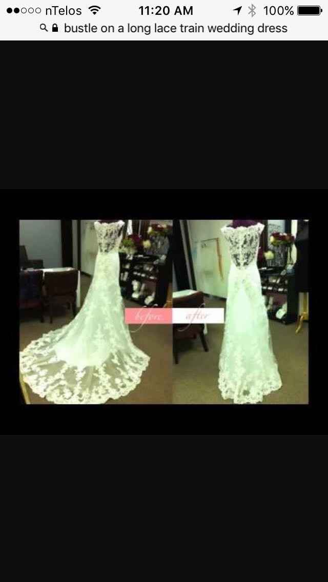 Any ideas on bustle??