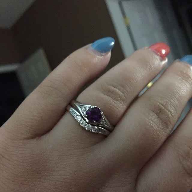 Still getting use to a ring on my finger!