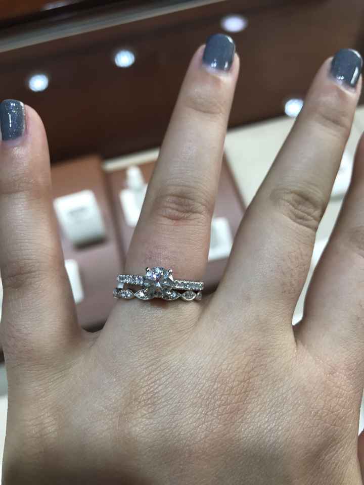 Stuck between two wedding bands!