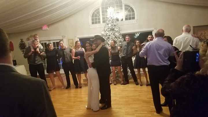 First Dance. Those are all our kids behind us.