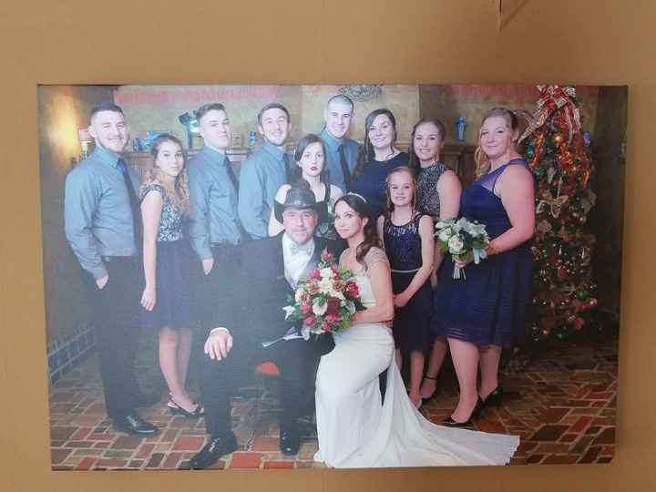 One of the few pictures done. I got this from our kids for Christmas. These are both mine and his ki