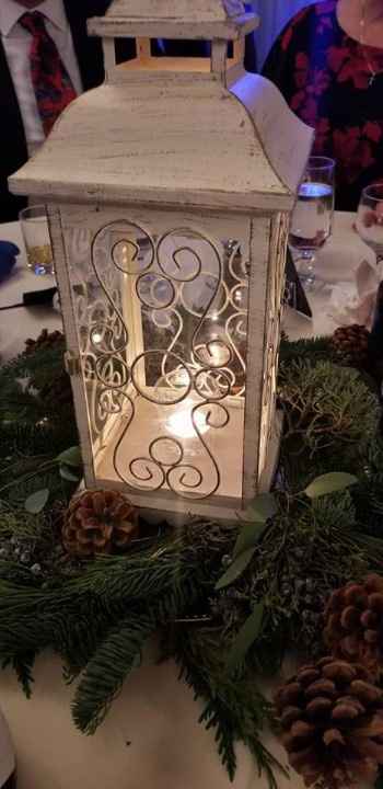 Our winter centerpieces for the tables