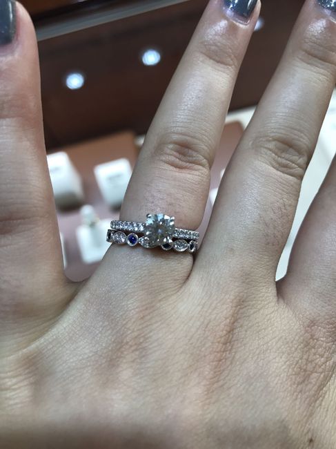 Stuck between two wedding bands!