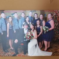 One of the few pictures done. I got this from our kids for Christmas. These are both mine and his ki