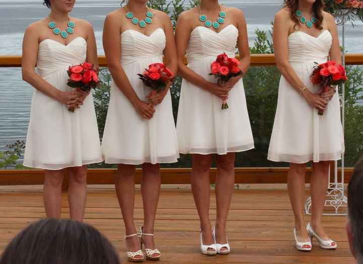 bridesmaids dresses...satin or chiffon?