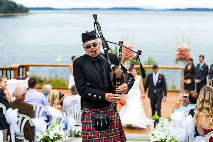 Bagpipe shop wedding march