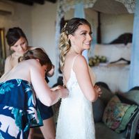 Buttoning up my dress